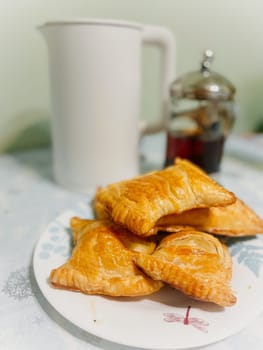 Savory meat-filled puff pastry, a delicious homemade meal perfect for any time of day, whether its breakfast, lunch, or dinner.