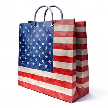 USA American Flag Illustration, Patriotic Symbol for Independence Day Celebrations and National Pride, Stylish Electric Blue Shoulder Bag Featuring American Flag Pattern and Star Design, Fashion Accessories for Patriotic Statements and Trendy Outings, Vibrant Carry-On Bags