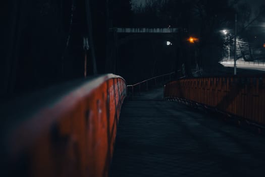 Street photo - Pedestrian Bridge. High quality photo