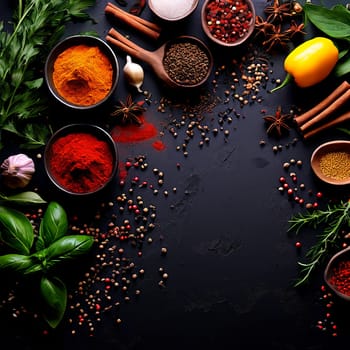 Gourmet Seasonings: Colorful Herbs and Spices for Culinary Creations