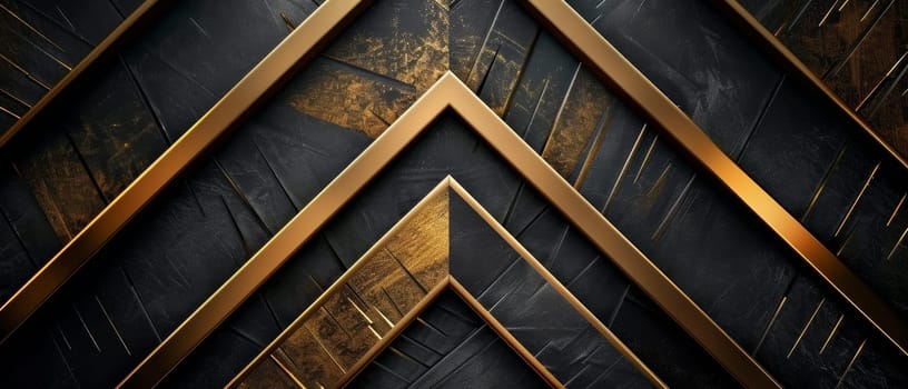 An expansive image showcasing abstract triangles in black and gold, providing a textured contrast for luxury designs