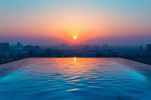 Private pool in luxury hotel room.