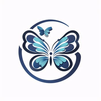 Beautiful spring illustration: Butterfly vector logo design template. Butterfly vector logo design.