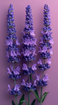 Purple flowers lavender petals close-up. Flowering flowers, a symbol of spring, new life. A joyful time of nature awakening to life.