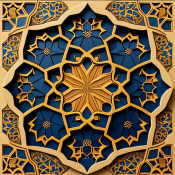 Colorful abstract patterns, stained glass. Ramadan as a time of fasting and prayer for Muslims.A time to meet with God.