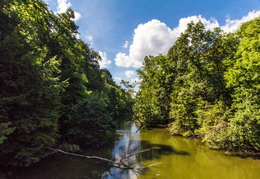 View of the Mohican River in Summer, Mohican State Park, Ohio