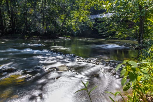 View of the Mohican River in Summer, Mohican State Park, Ohio