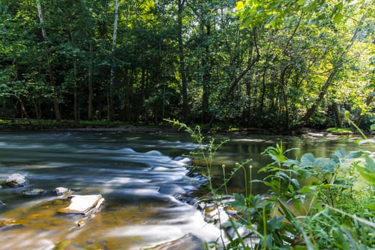 View of the Mohican River in Summer, Mohican State Park, Ohio