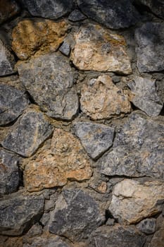 Wall of stones as a texture for background