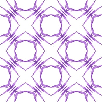 Hand drawn green mosaic seamless border. Purple favorable boho chic summer design. Textile ready marvelous print, swimwear fabric, wallpaper, wrapping. Mosaic seamless pattern.