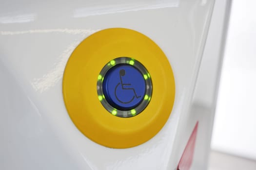 Push To Open Disabled Button In a Metro Train