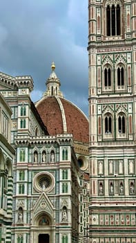 Cathedral of Santa Maria del Fiore in Florence, Cathedral of Saint Mary with a flower. High quality photo