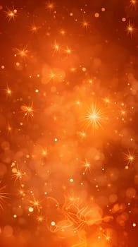 Elegant and modern. Orange fireworks as abstract background, wallpaper, banner, texture design with pattern - vector.