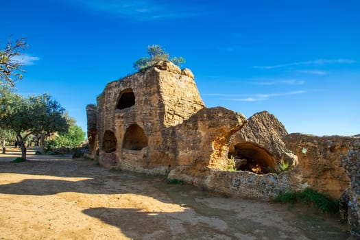 Byzantine and early Christian necropolis in the Valley of the Temples in Agrigento, Sicily