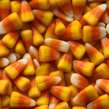 A close-up look at corn kernels. Corn as a dish of thanksgiving for the harvest. An atmosphere of joy and celebration.