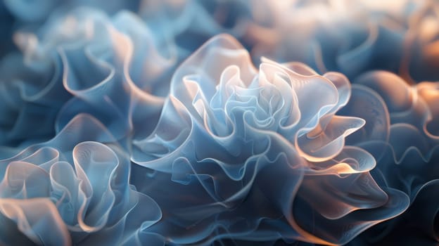 Abstract glowing floral digital art.