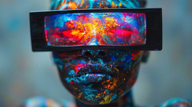 A person wearing a pair of eyeglasses that are covering their eyes. The individual appears focused or perhaps immersed in reading or another visually demanding task. The glasses frame the face and provide visual aid.