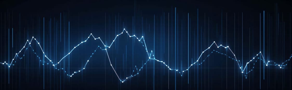 Stock Market: Abstract background with financial charts and graphs. Finance and trading concept.