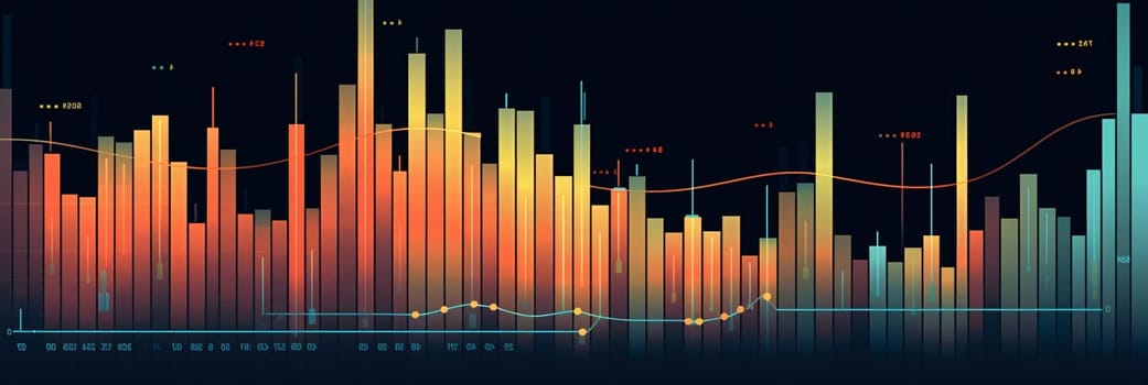 Stock Market: Financial stock market graph. Stock market financial indicator background. Graphic concept for your design