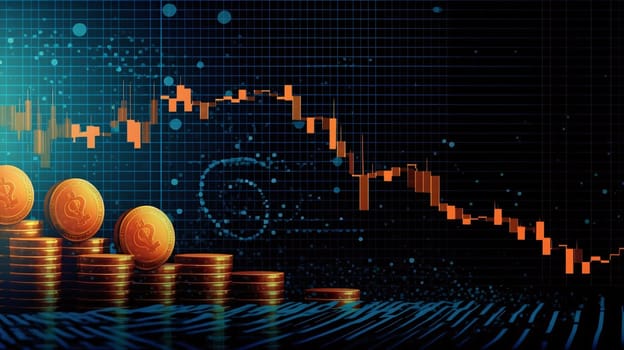 Stock Market: Stock market Stock Market: Stock market or forex trading graph and candlestick chart suitable for financial investment conceptor forex trading graph and candlestick chart suitable for financial investment concept.