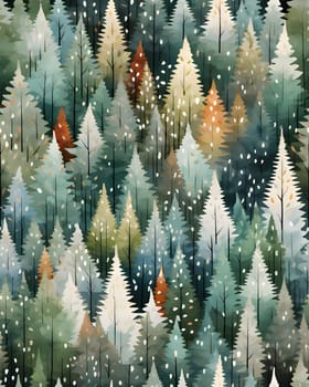 Elegant and modern. Pine trees as abstract background, wallpaper, banner, texture design with pattern - vector. Light colors.