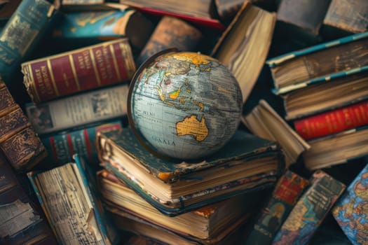 On World Book Day, envision a scene where books from around the globe gather, symbolizing the universal language of knowledge that transcends borders and cultures.