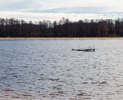 Landscape shot of the lake