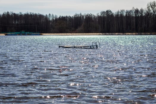 Landscape shot of the lake