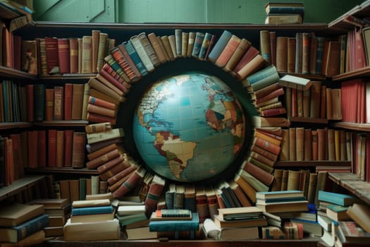 On World Book Day, envision a scene where books from around the globe gather, symbolizing the universal language of knowledge that transcends borders and cultures.