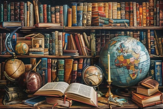 On World Book Day, envision a scene where books from around the globe gather, symbolizing the universal language of knowledge that transcends borders and cultures.