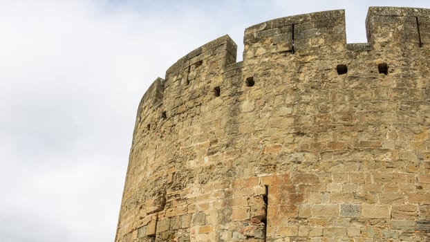 Castle of Carcassonne in France. Impressive medieval fortress