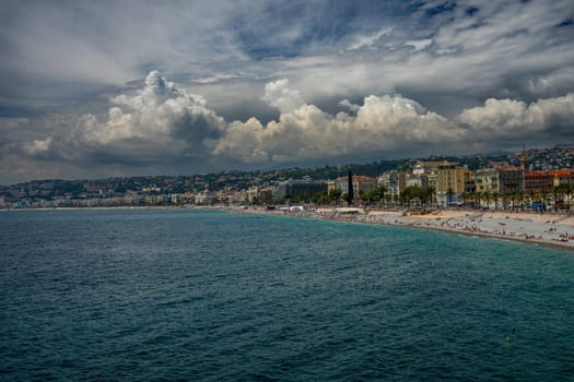 Panoramic view of Nice, France, Cote d'Azur, French Riviera