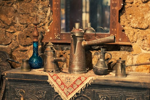 Vintage interior in oriental style from the near east. High quality photo