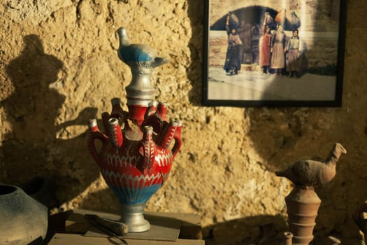 Antique kitchenware in a Middle Eastern home. High quality photo