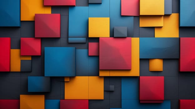 A colorful abstract background with squares and rectangles