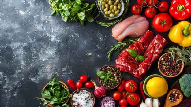 A table with a variety of different foods on it