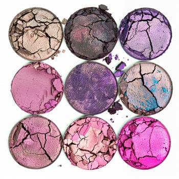 Beauty product and cosmetics texture as circle shape design, makeup blush eyeshadow powder as abstract luxury cosmetic background art