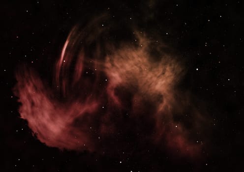 Star field in space a nebulae and a gas congestion. Elements of this image furnished by NASA . 3D rendering