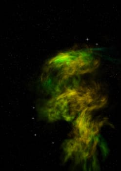 Star field in space a nebulae and a gas congestion. Elements of this image furnished by NASA . 3D rendering