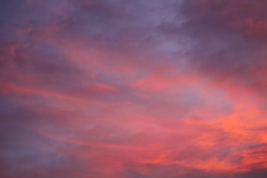burning sky at sunset. Red sky abstract background