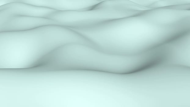 Light blue wave intro 3d render