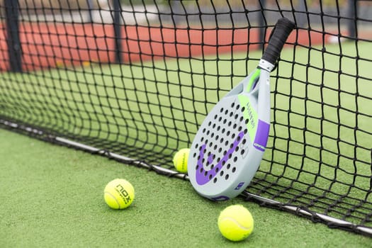 Ukraine Kyiv, April 13 2024. Padel racket, Head. High quality photo