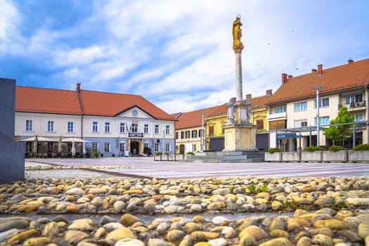 Town of Ljutomer central square view, northeastern Slovenia