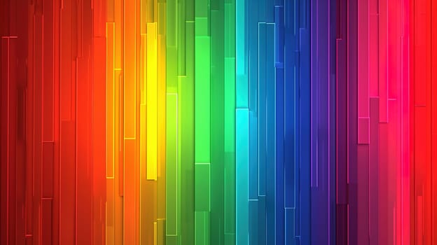 A rainbow-colored background with vibrant vertical lines stretching across the composition, creating a visually striking and dynamic aesthetic. The colors blend seamlessly, representing the LGBT pride concept.