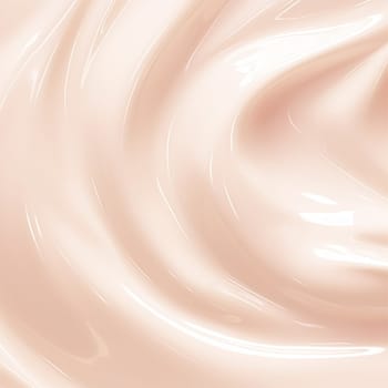 Skincare, cosmetics and beauty product, blush pink glossy cream lotion texture as abstract background, post-processed, generative ai