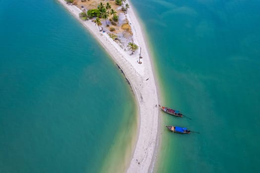 Aerial view of Laem Haad Beach in koh yao yai, Phang Nga, Thailand, south east asia