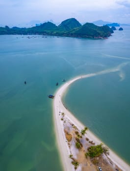 Aerial view of Laem Haad Beach in koh yao yai, Phang Nga, Thailand, south east asia