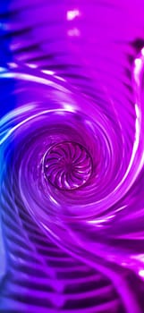 Creative background image. Spiral funnel with an ornament in the center.