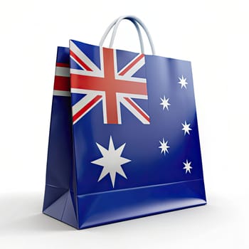 Australia Flag Shopping Bag: Carry Your Aussie Pride Everywhere! Elevate your style with our Australia flag shopping bag on a pristine white background. Crafted with precision, this bag captures the essence of Australian pride and heritage. Whether you're exploring bustling cities or enjoying outdoor adventures, carry your essentials with elegance and flair. Made from premium materials, it ensures durability and reliability for all your shopping excursions. Stand out from the crowd and showcase your love for Australia with this iconic accessory. Order now and add a touch of Aussie charm to your everyday life.