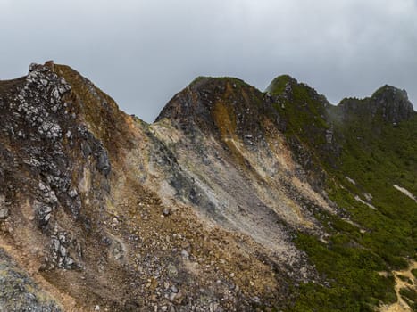 Sibayak volcano on the island of Sumatra, Indonesia. Sumatra, Indonesia.